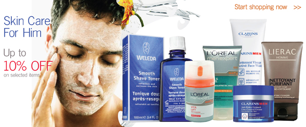 Skincare for him - up to 10% off on selected items